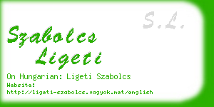 szabolcs ligeti business card